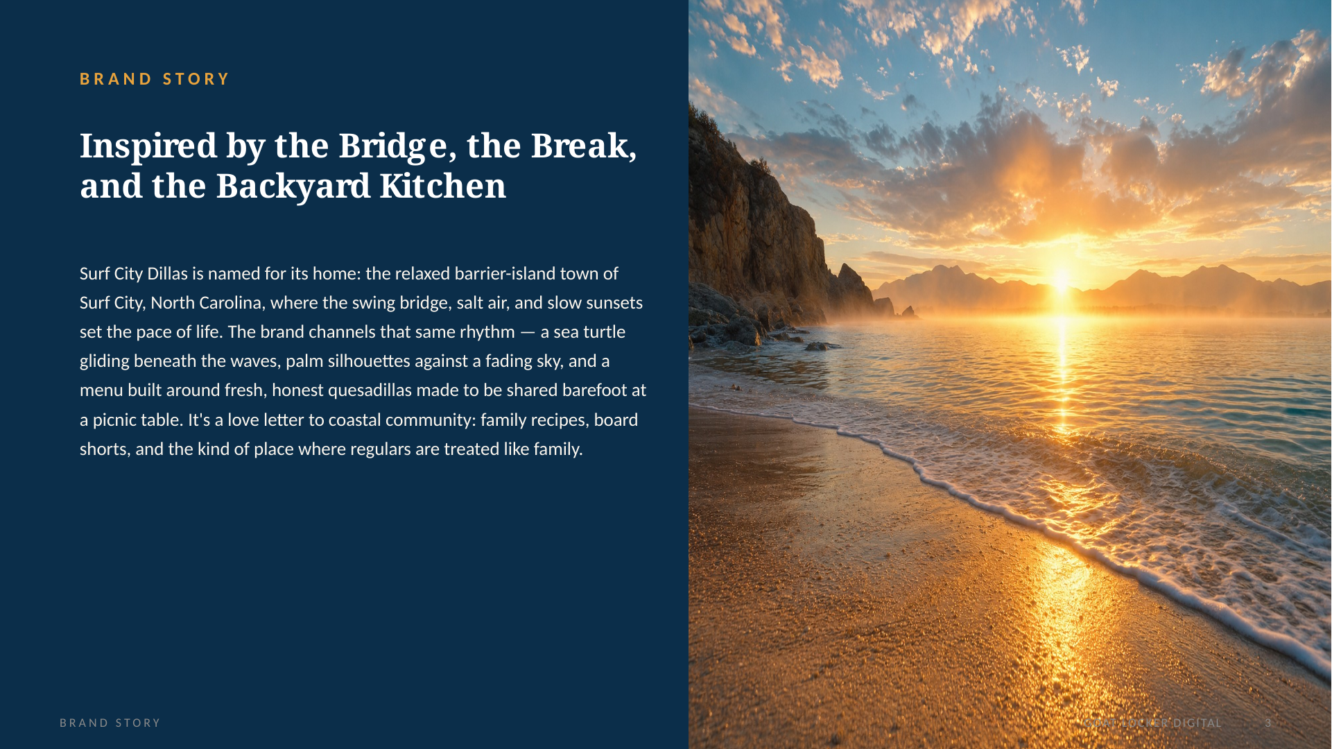 Surf City Dillas presentation slide 4