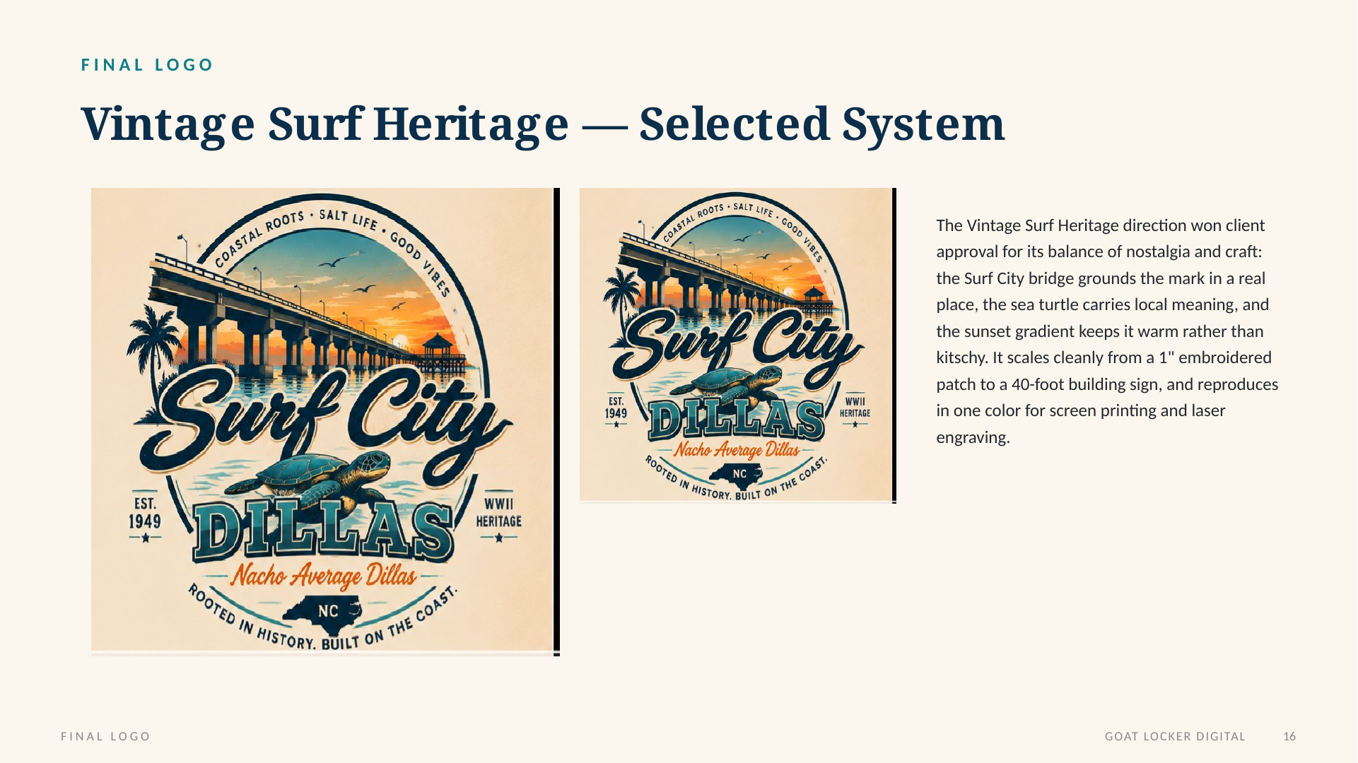 Surf City Dillas presentation slide 17